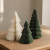 3 stuks: Crème 15cm + Groen 20cm + Donkergroen 20cm