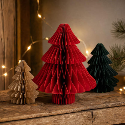 3D Honeycomb Paper Christmas Tree — Foldable Table Decoration 6