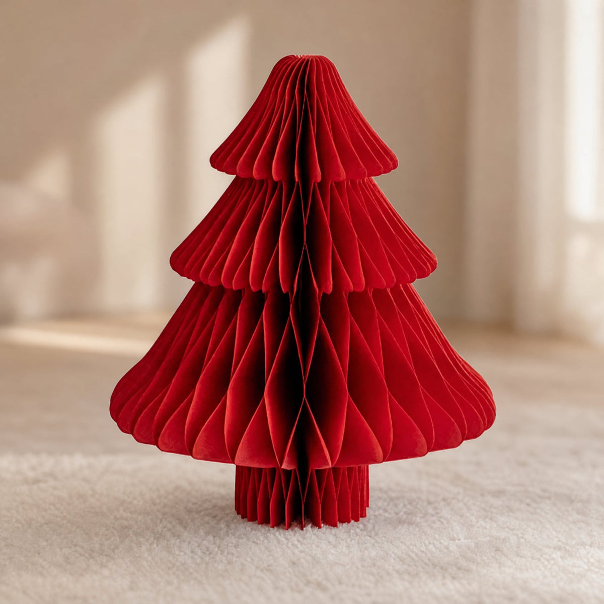 3D Honeycomb Paper Christmas Tree — Foldable Table Decoration 8