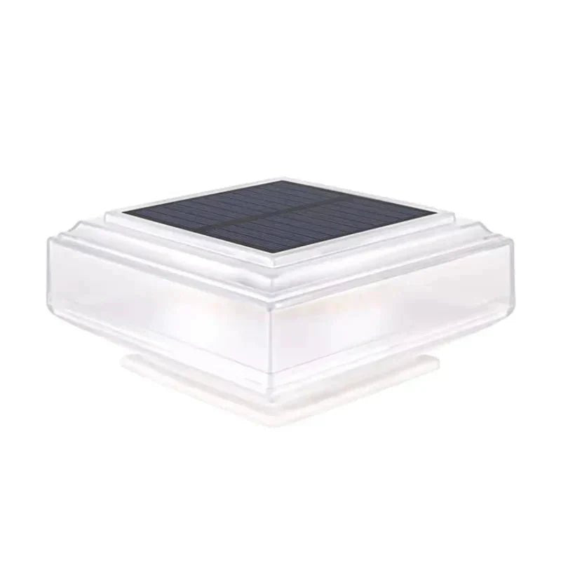 Lampada Solare da Pilastro LED Bianco Caldo per Giardino