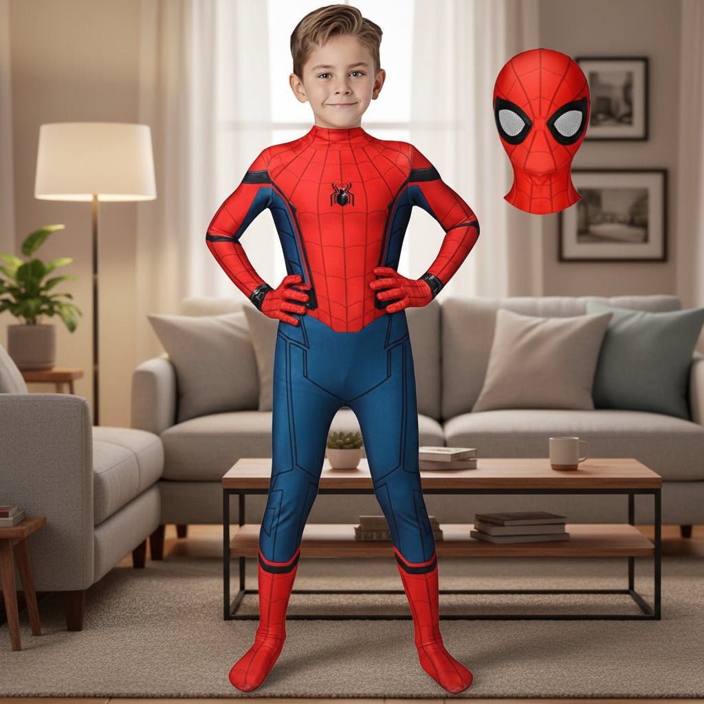 Arachnid Hero Full Body Superhero Costume with Mask — Kids 1
