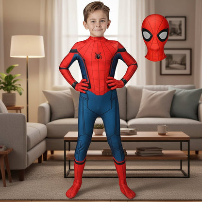 Arachnid Hero Full Body Superhero Costume with Mask — Kids 1