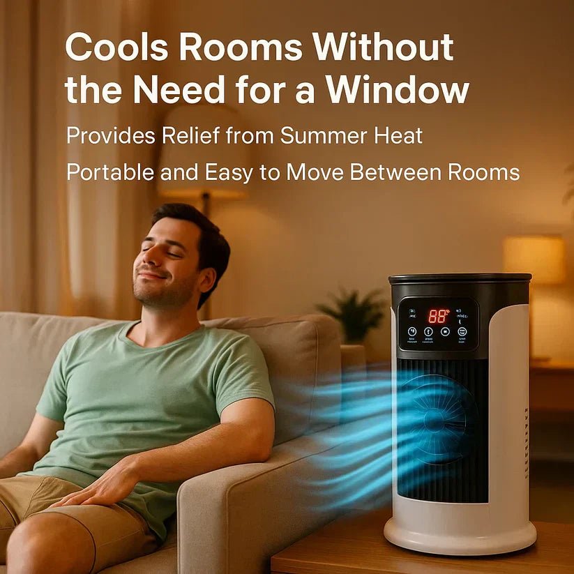 Compact Portable Air Cooler — Digital Display No Installation 4