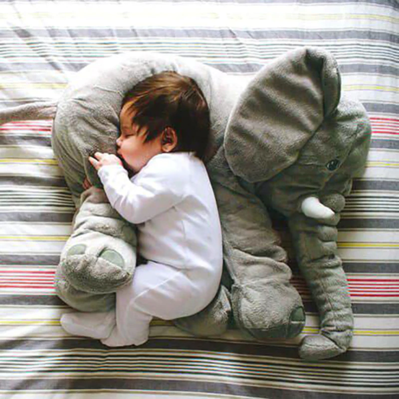 Elephant Plush Pillow for Babies — Soft & Cuddly 60 cm 7