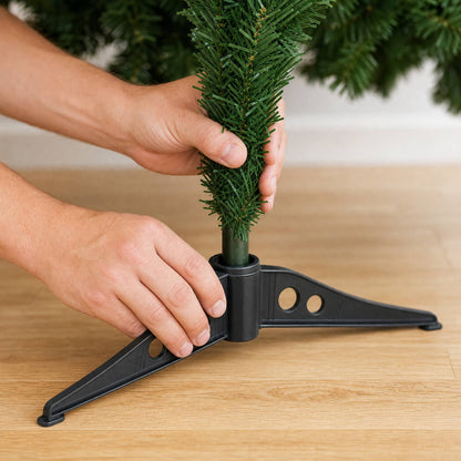 Plastic Tripod Christmas Tree Stand — 2 Sizes Black 3