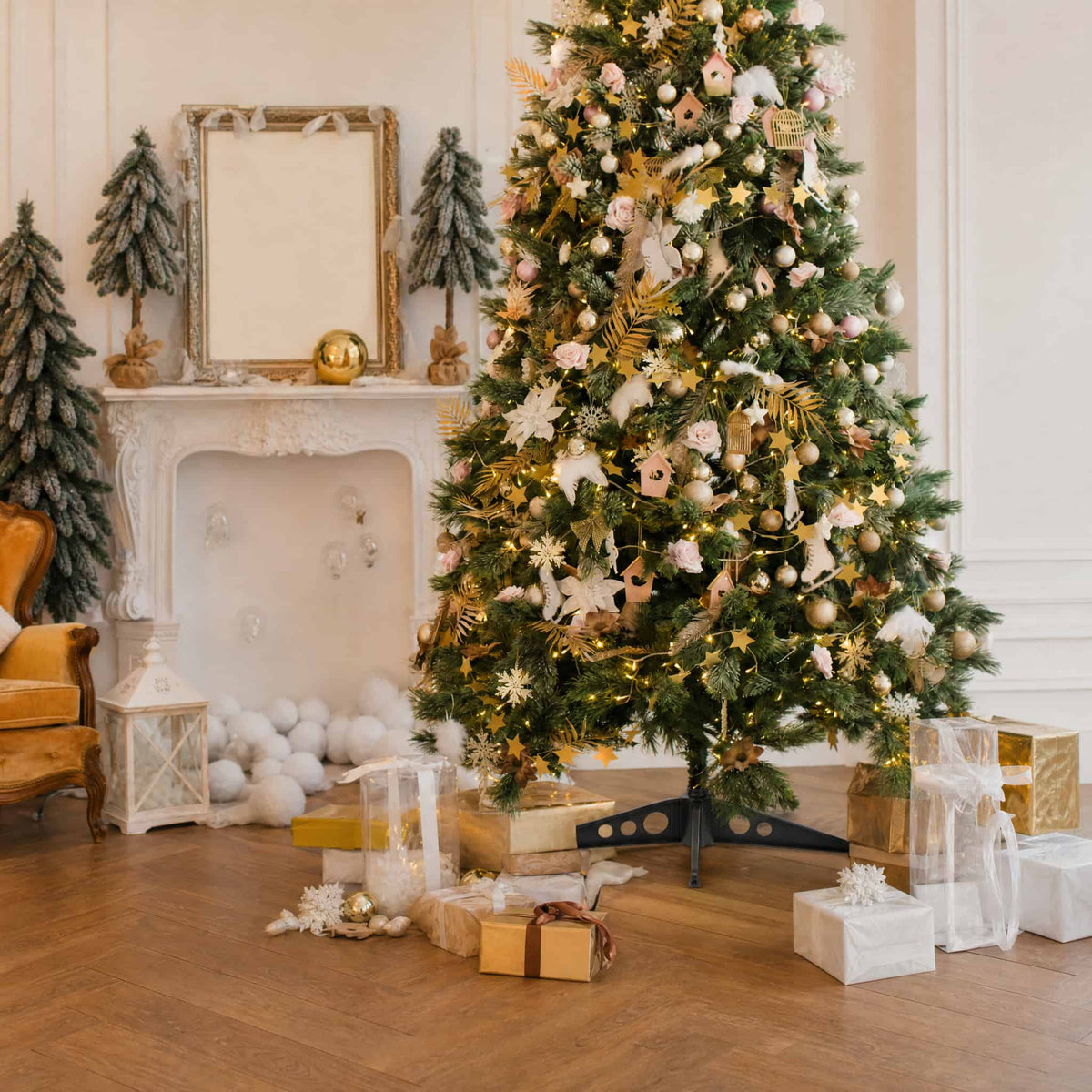 Plastic Tripod Christmas Tree Stand — 2 Sizes Black 4