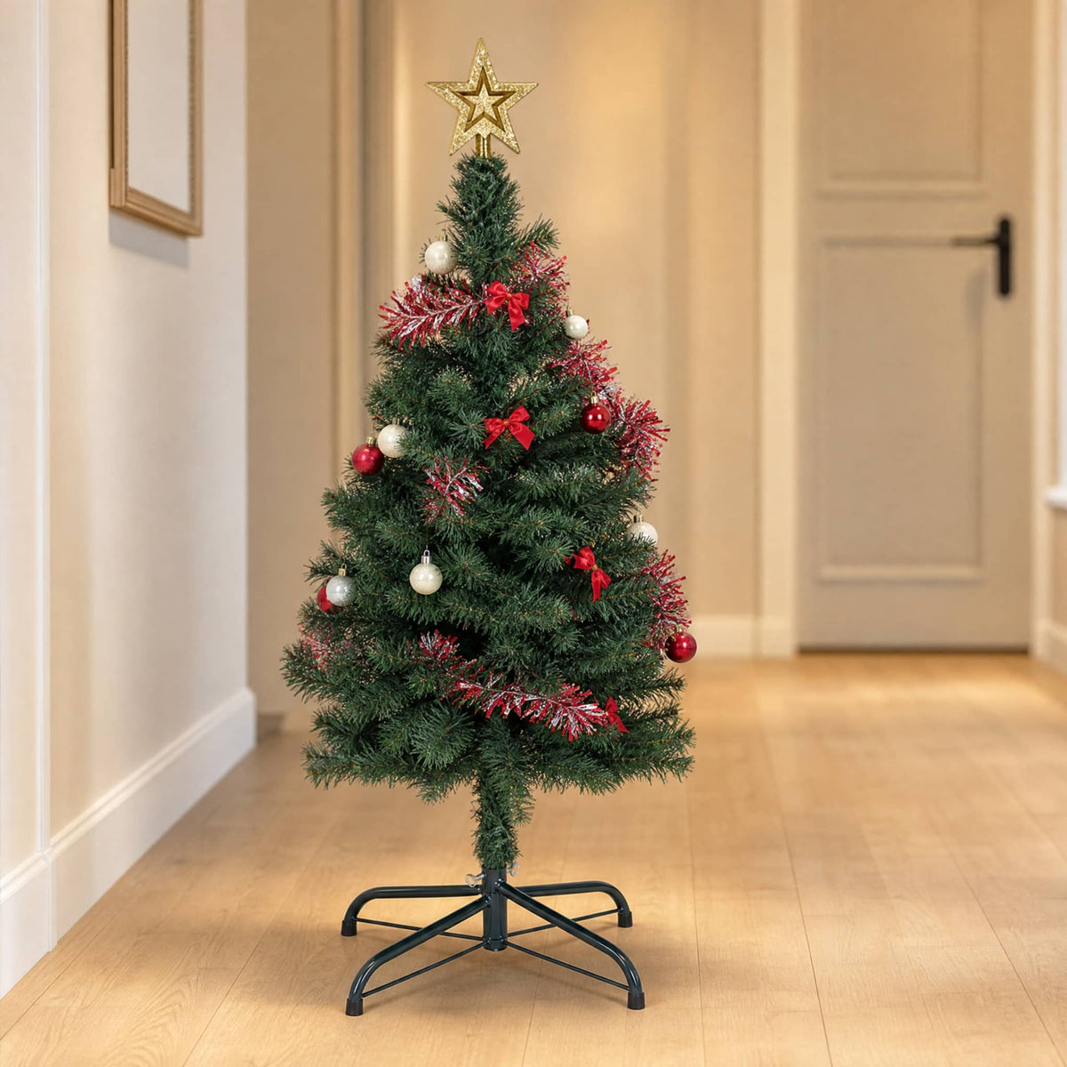 Metal Christmas Tree Stand — Cross Base with Thumb Screws 4