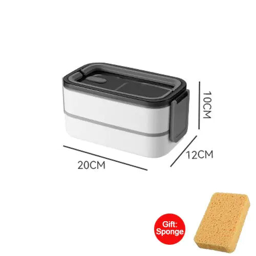 2-Layer Stainless Steel Bento Lunch Box — Leakproof & Compact 7