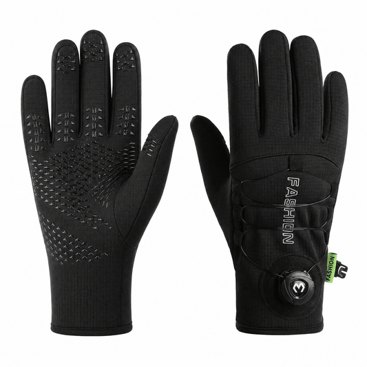 Full-Finger Winter Cycling Gloves — Rotary Closure & Silicone Grip 1