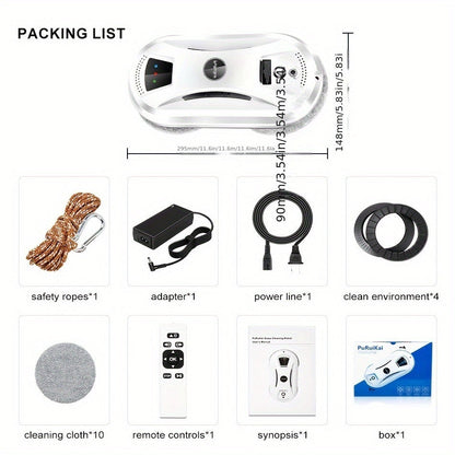 Automatic Window Cleaning Robot with Remote Control & Microfiber 10
