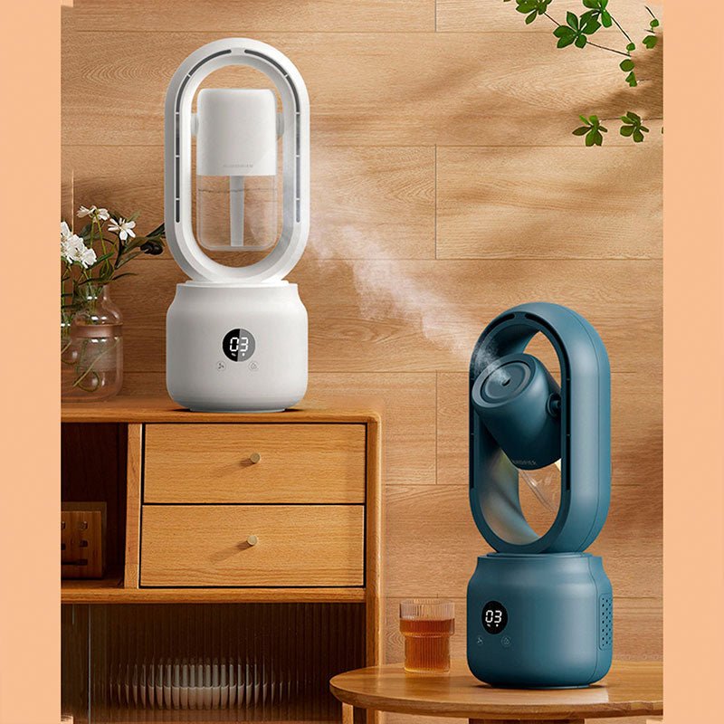CoolBreeze Bladeless Portable Fan with Humidifier & Night Light 4