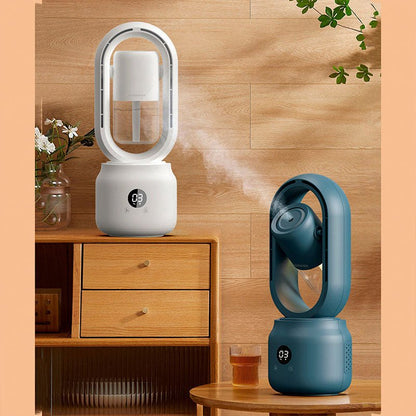 CoolBreeze Bladeless Portable Fan with Humidifier & Night Light 4