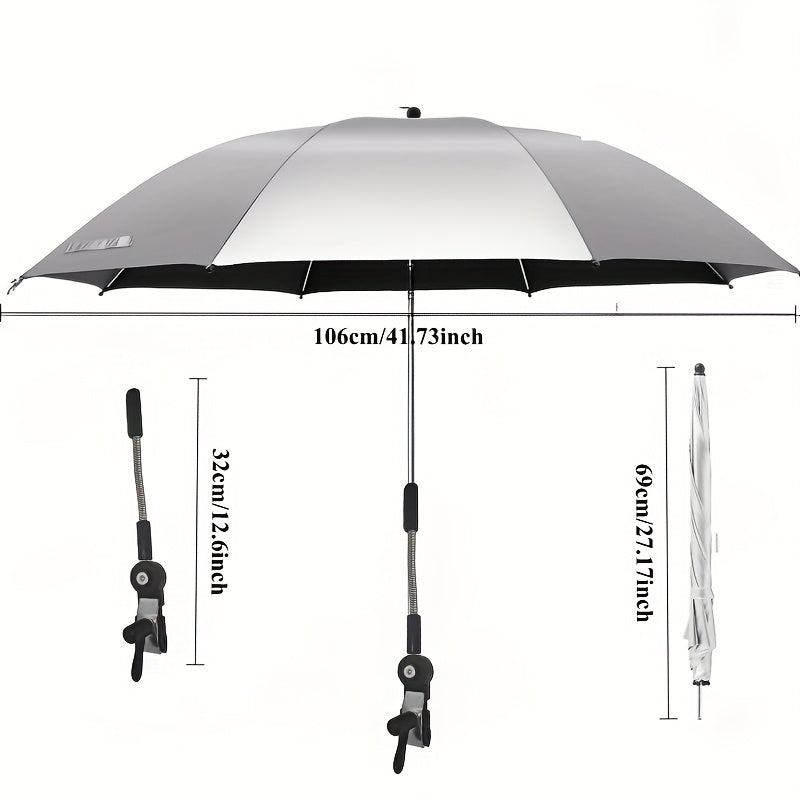 Adjustable Outdoor Sunshade Umbrella — 360° Clip-On Portable 4