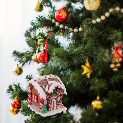 Mini Christmas Gingerbread House Decor — Hand-Painted Resin 1