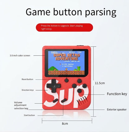 Retro Handheld Game Console 400-in-1 — 3" TFT Screen & AV TV 14