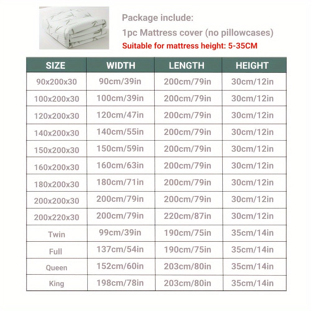 Bamboo Mattress Protector Cooling & Breathable — All Sizes 4
