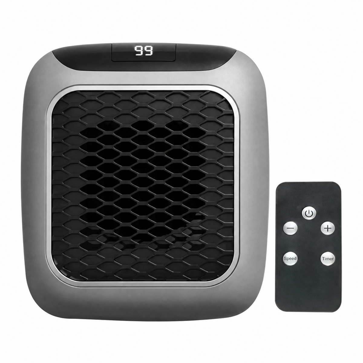 Wall-Mounted Mini Space Heater 800W — Remote Control LCD Display 6