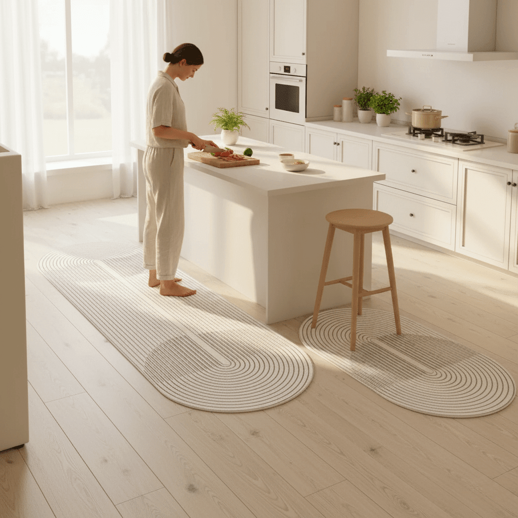 Anti-Fatigue Kitchen Mat Ergonomic Non-Slip PU Foam Floor Mat 2