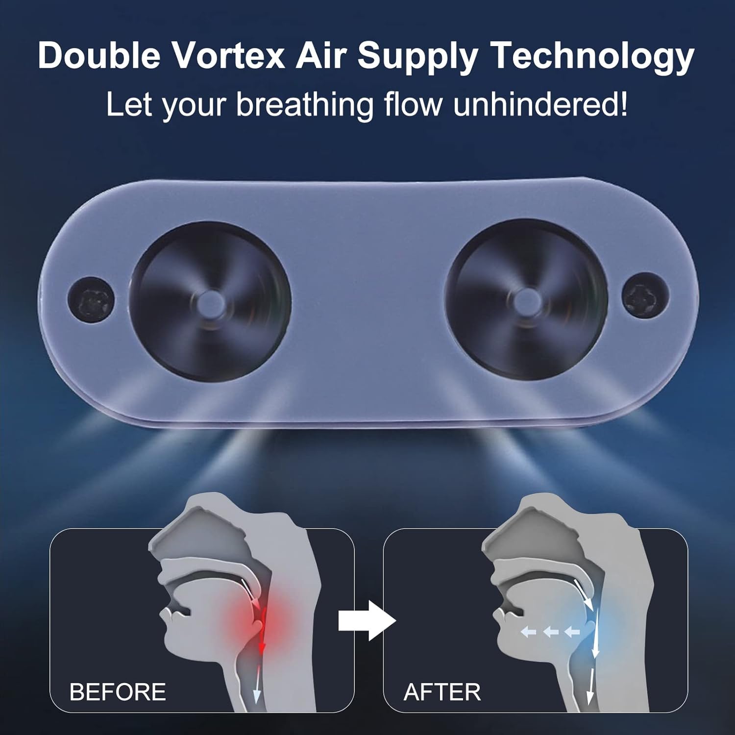 Micro CPAP Dispositivo Anti-Russamento per Apnea Notturna