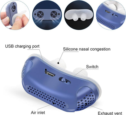 Micro CPAP Dispositivo Anti-Russamento per Apnea Notturna