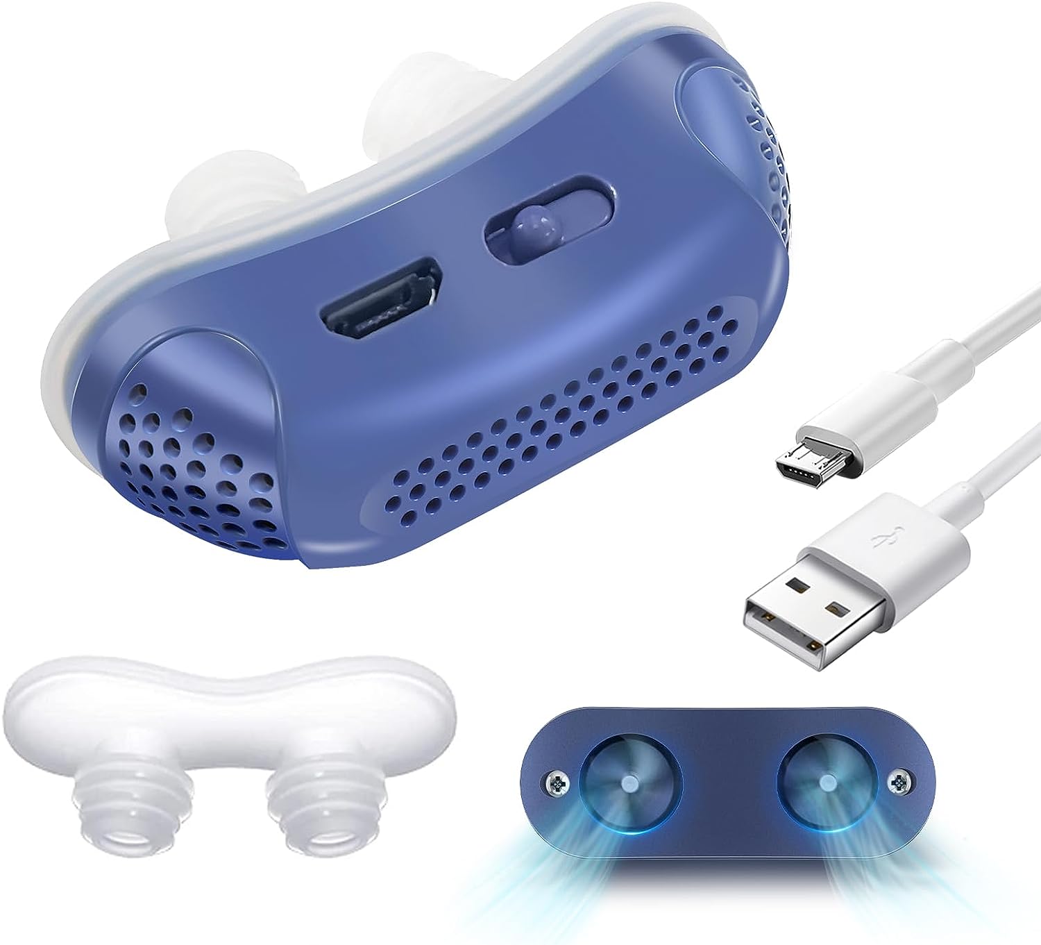 Micro CPAP Dispositivo Anti-Russamento per Apnea Notturna