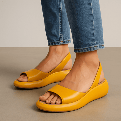 Sandali Donna con Plateau e Soletta Imbottita Slingback