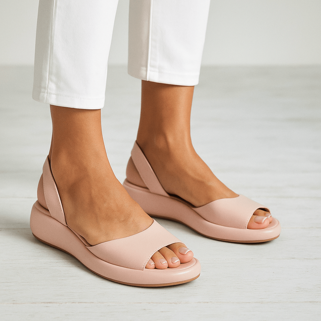 Sandali Donna con Plateau e Soletta Imbottita Slingback
