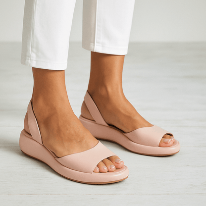 Sandali Donna con Plateau e Soletta Imbottita Slingback