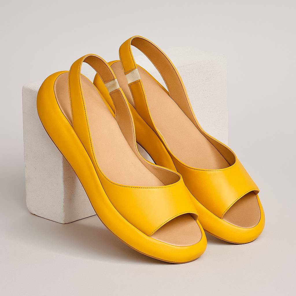 Sandali Donna con Plateau e Soletta Imbottita Slingback