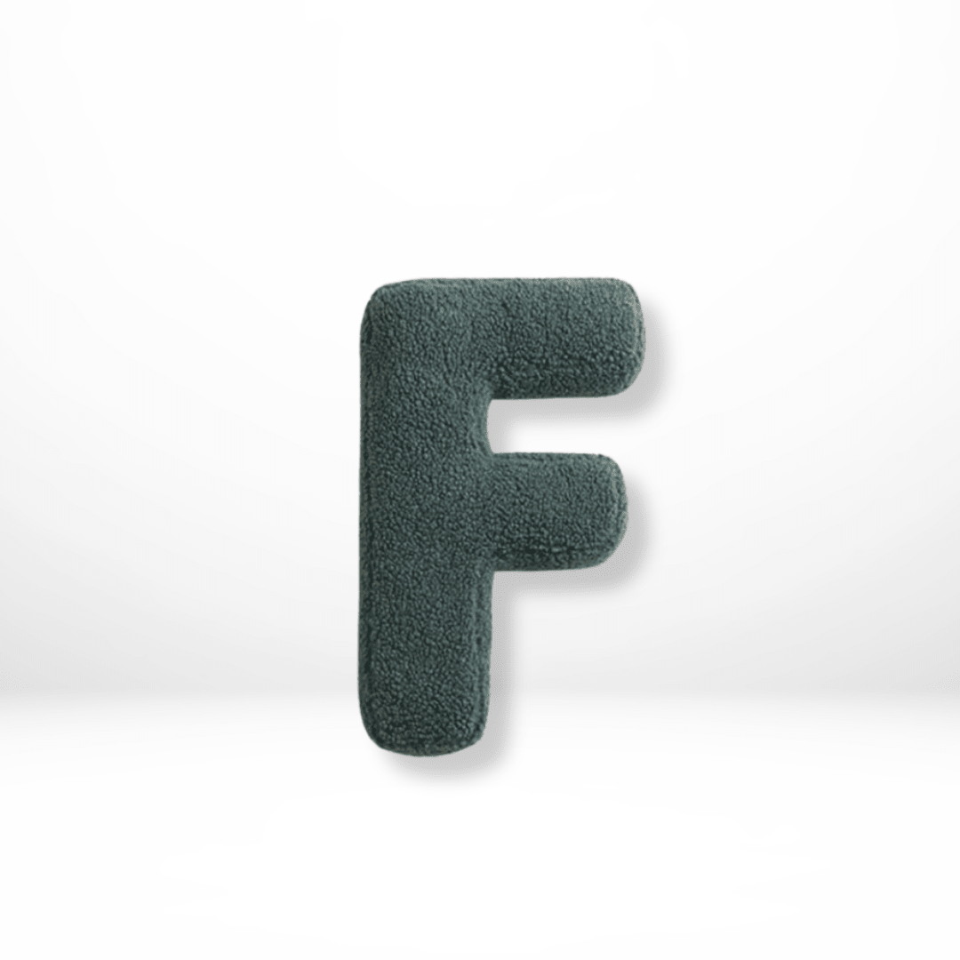 Cuscino Decorativo Alfabeto in Velluto Lettere A-Z