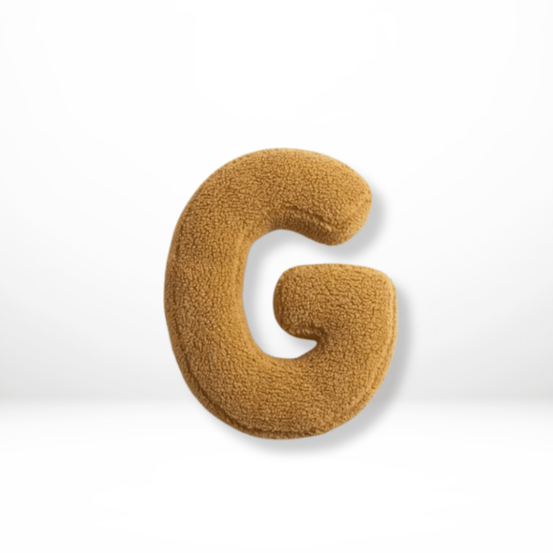 Cuscino Decorativo Alfabeto in Velluto Lettere A-Z