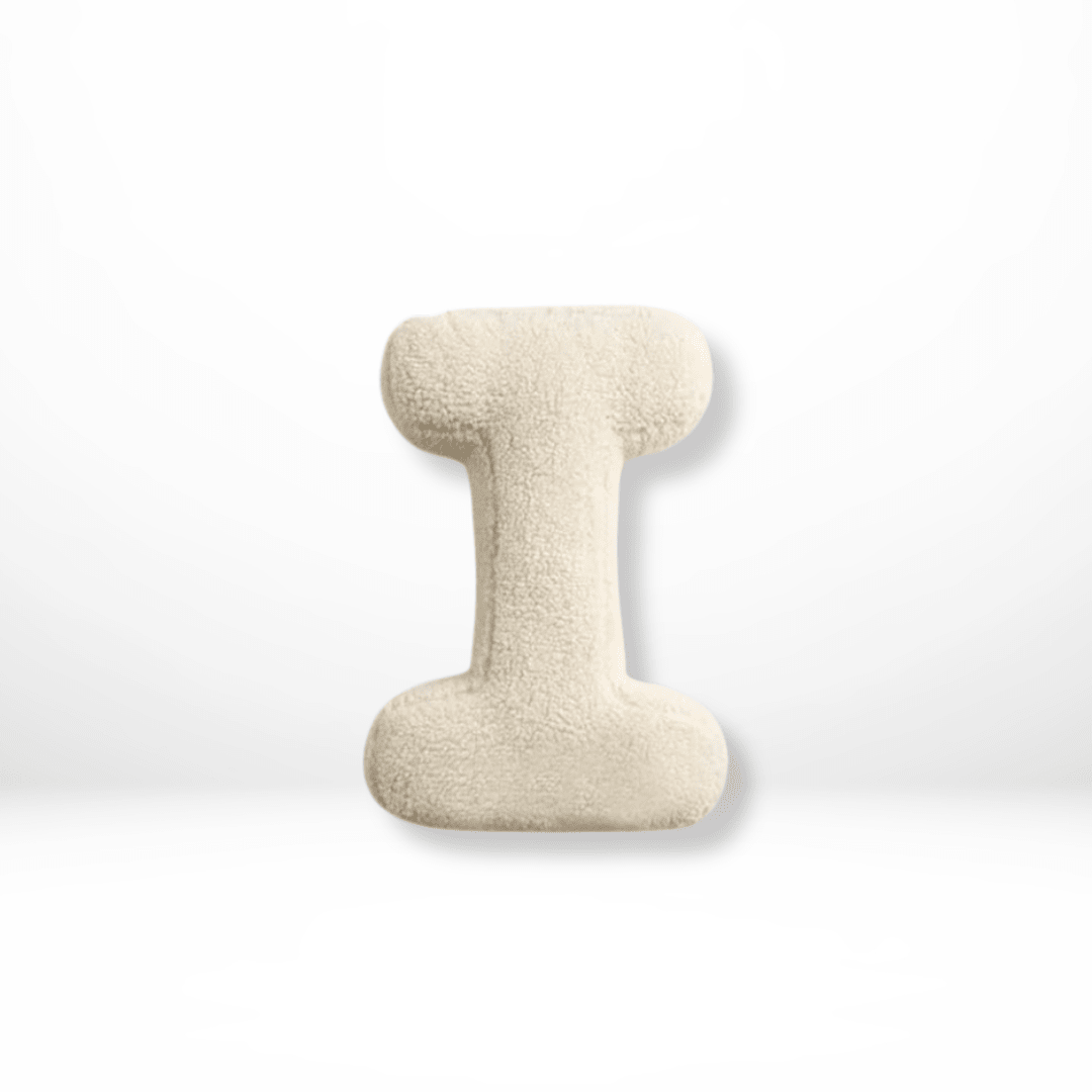 Cuscino Decorativo Alfabeto in Velluto Lettere A-Z