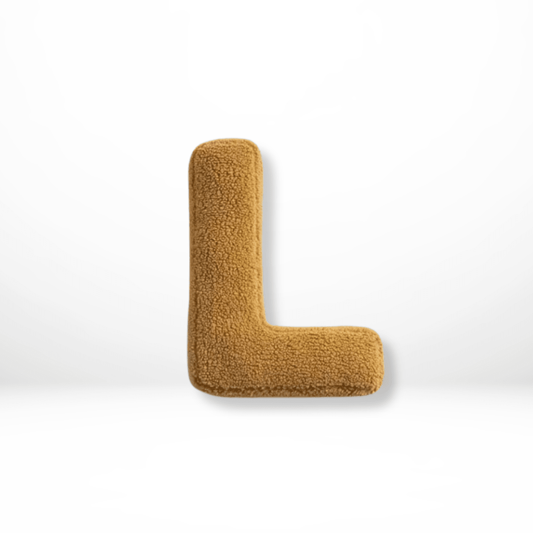 Cuscino Decorativo Alfabeto in Velluto Lettere A-Z