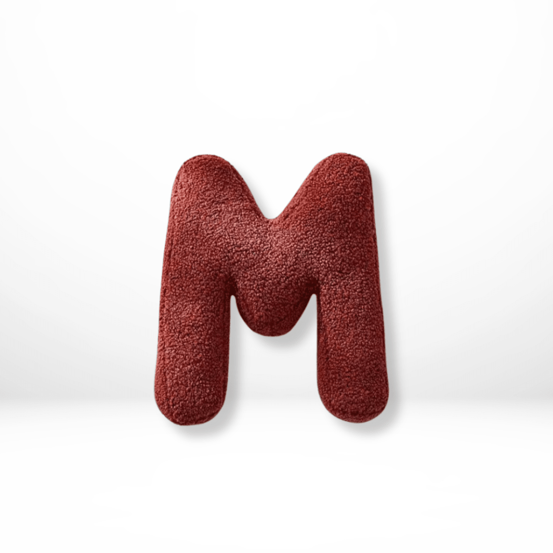 Cuscino Decorativo Alfabeto in Velluto Lettere A-Z