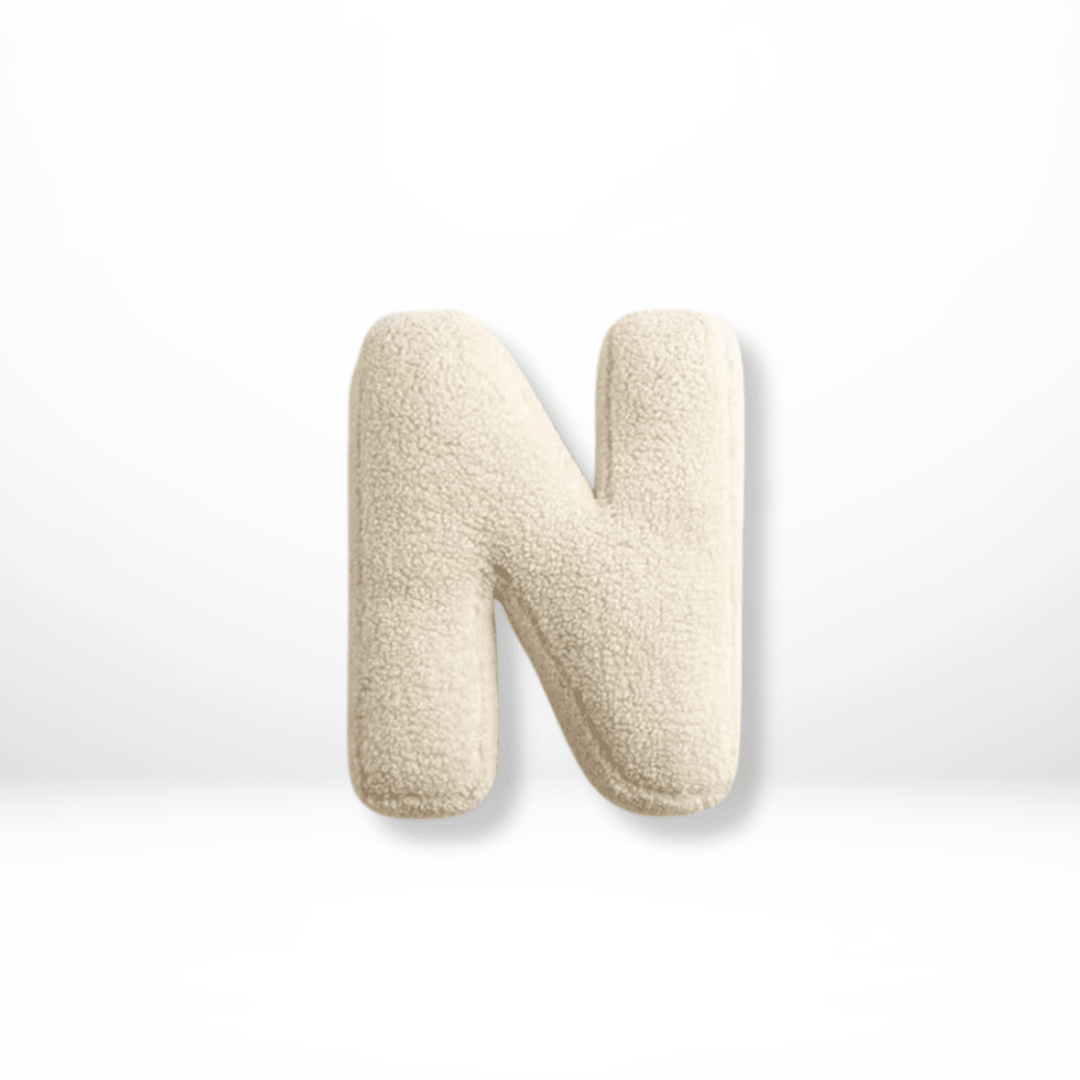 Cuscino Decorativo Alfabeto in Velluto Lettere A-Z