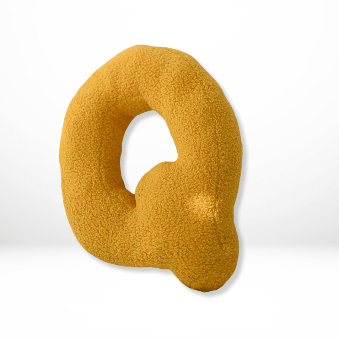 Cuscino Decorativo Alfabeto in Velluto Lettere A-Z