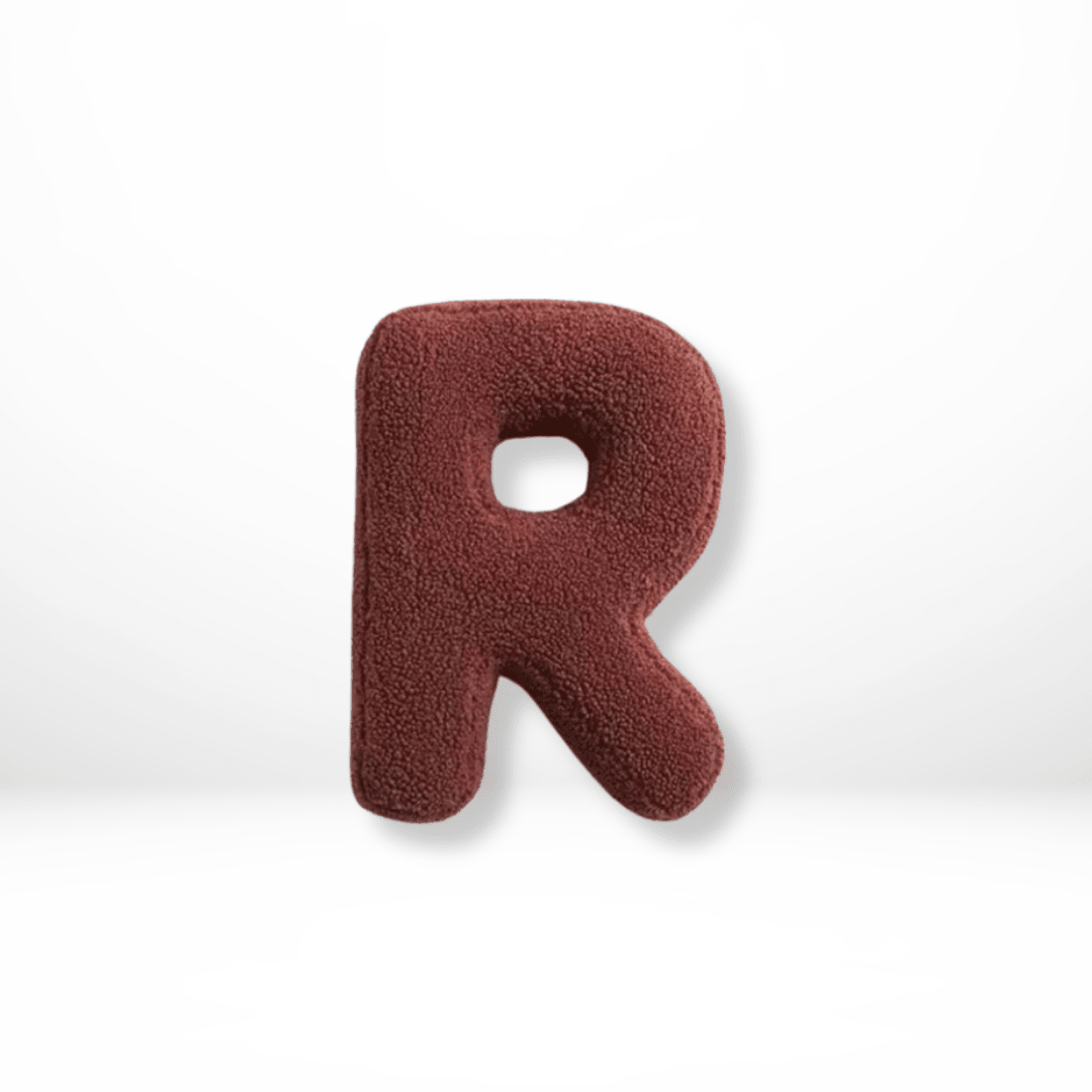 Cuscino Decorativo Alfabeto in Velluto Lettere A-Z