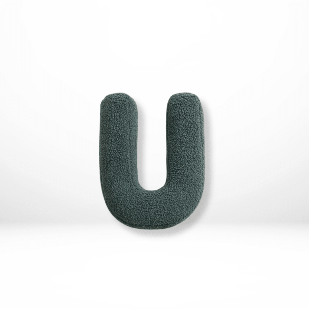 Cuscino Decorativo Alfabeto in Velluto Lettere A-Z