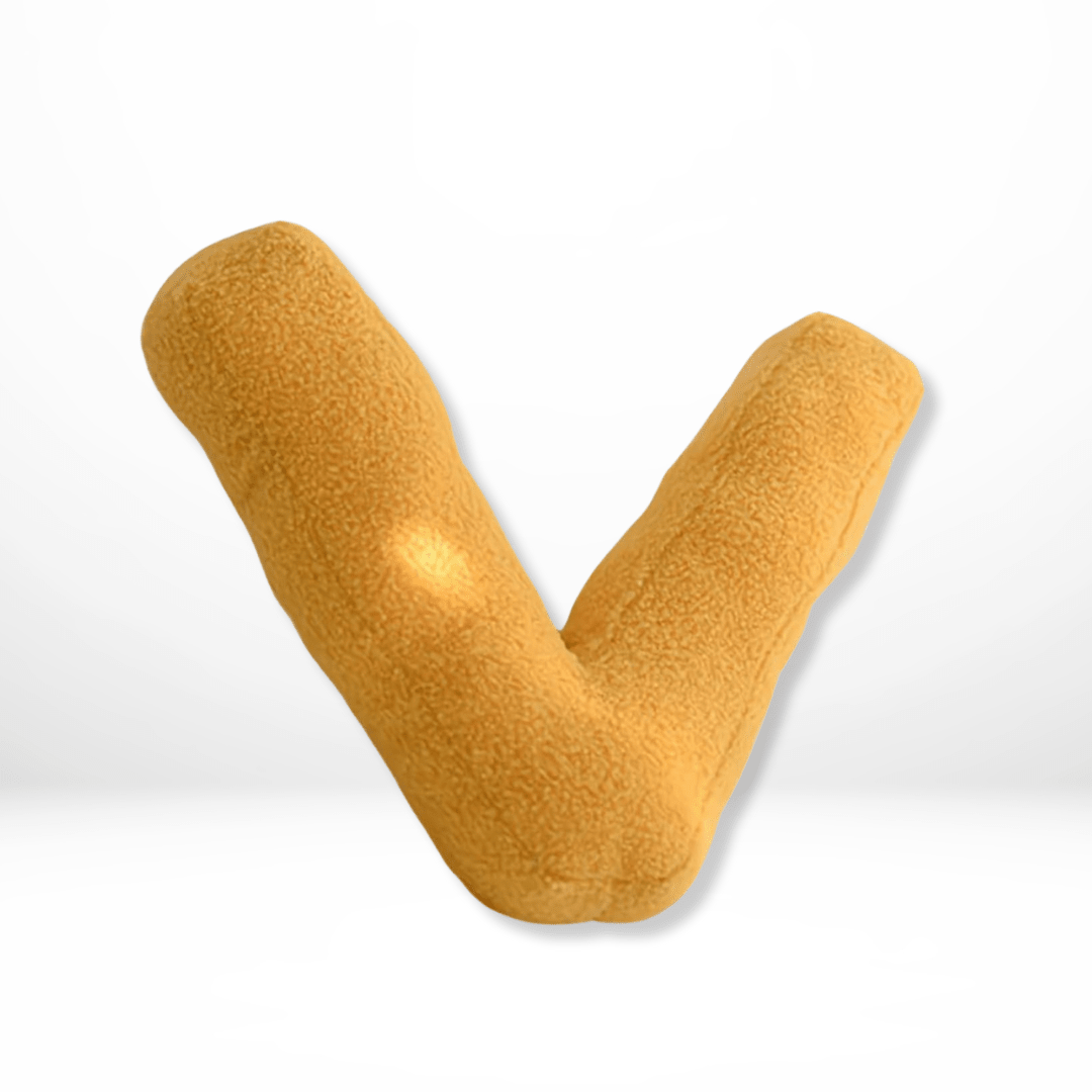 Cuscino Decorativo Alfabeto in Velluto Lettere A-Z