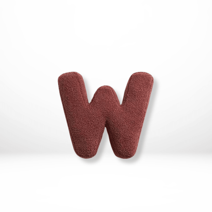 Cuscino Decorativo Alfabeto in Velluto Lettere A-Z