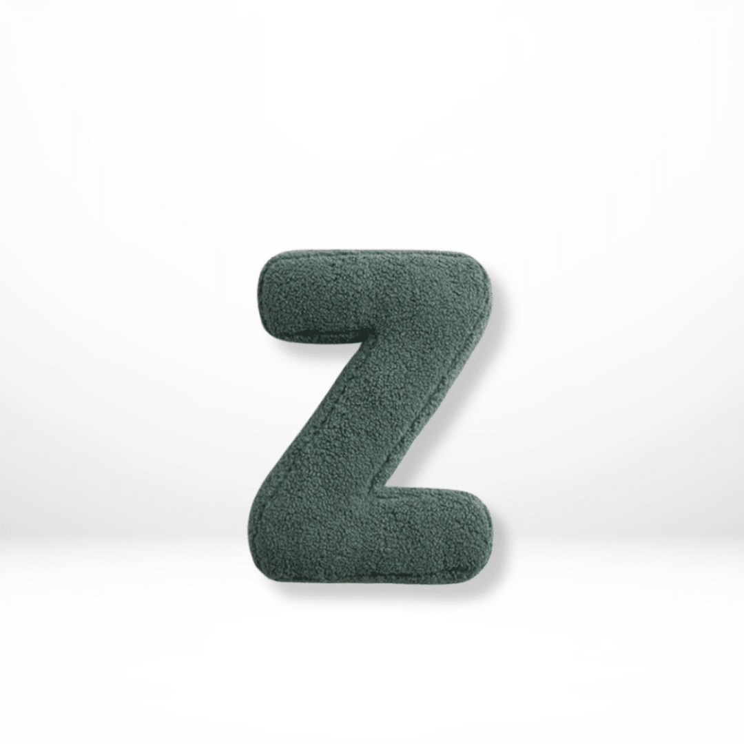 Cuscino Decorativo Alfabeto in Velluto Lettere A-Z