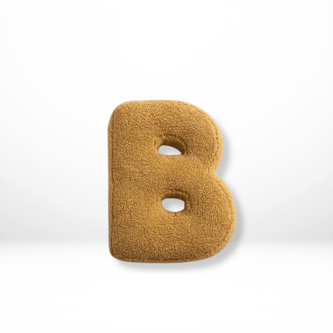 Cuscino Decorativo Alfabeto in Velluto Lettere A-Z
