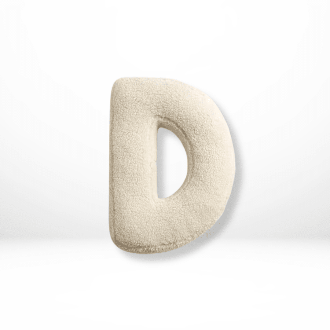 Cuscino Decorativo Alfabeto in Velluto Lettere A-Z