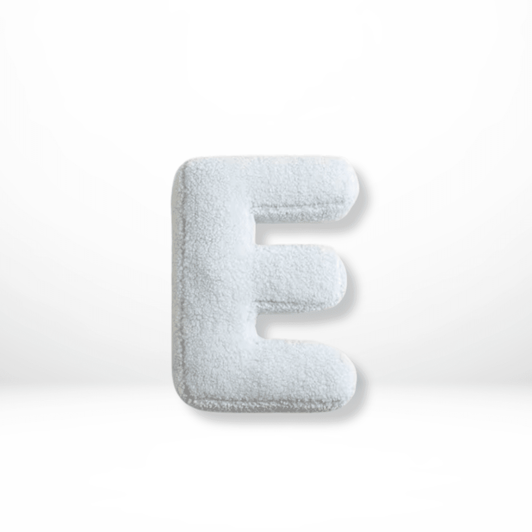 Cuscino Decorativo Alfabeto in Velluto Lettere A-Z