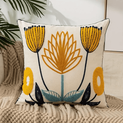Cuscino Decorativo con Stampa Floreale 45x45 cm