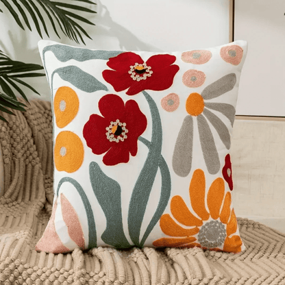 Cuscino Decorativo con Stampa Floreale 45x45 cm