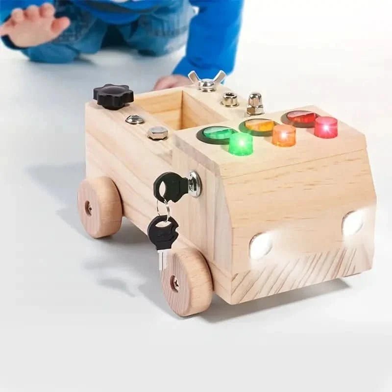 Montiflex Wooden Busy Board — Fine Motor Skills Ages 3-12 5