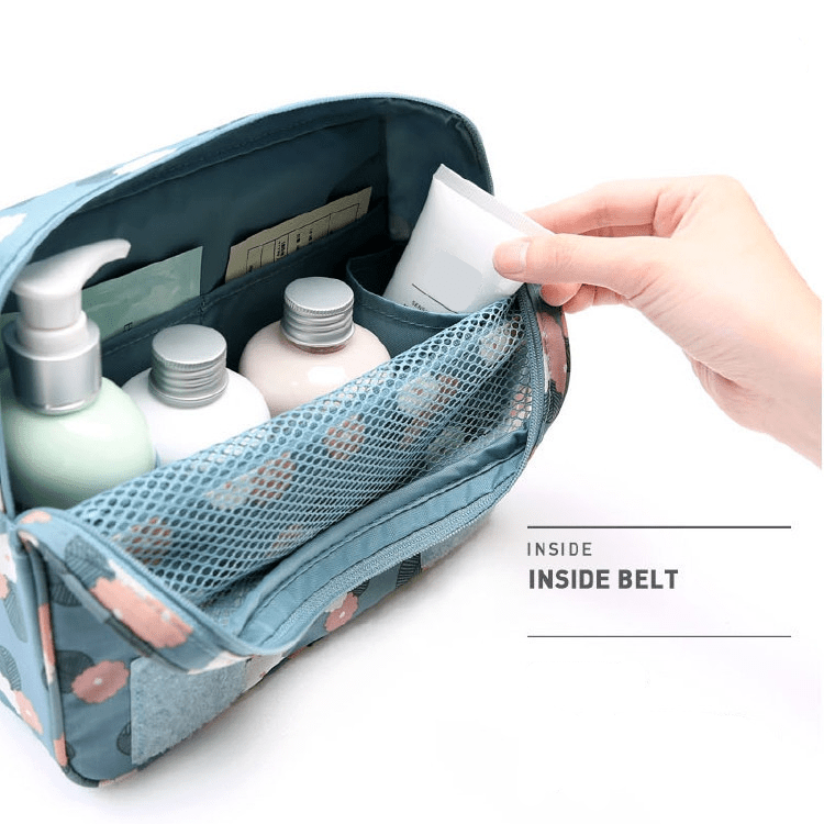 Waterproof Travel Cosmetic Bag with Hook — Beauty Organizer 3