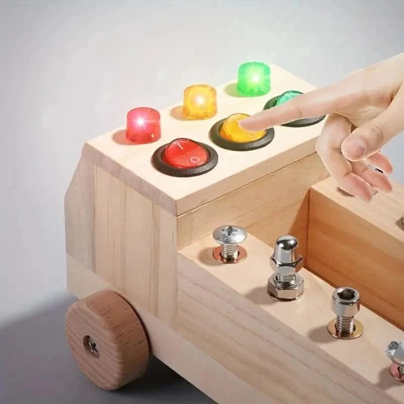 Montiflex Wooden Busy Board — Fine Motor Skills Ages 3-12 4