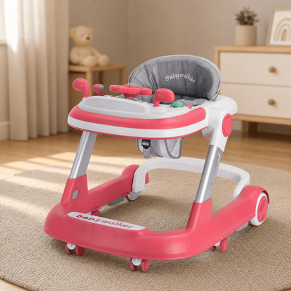 2-in-1 Baby Walker & Push Walker — Music Tray & 360° Wheels 8